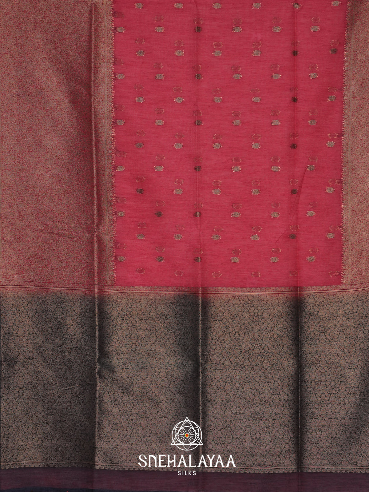 Pink Linen Saree