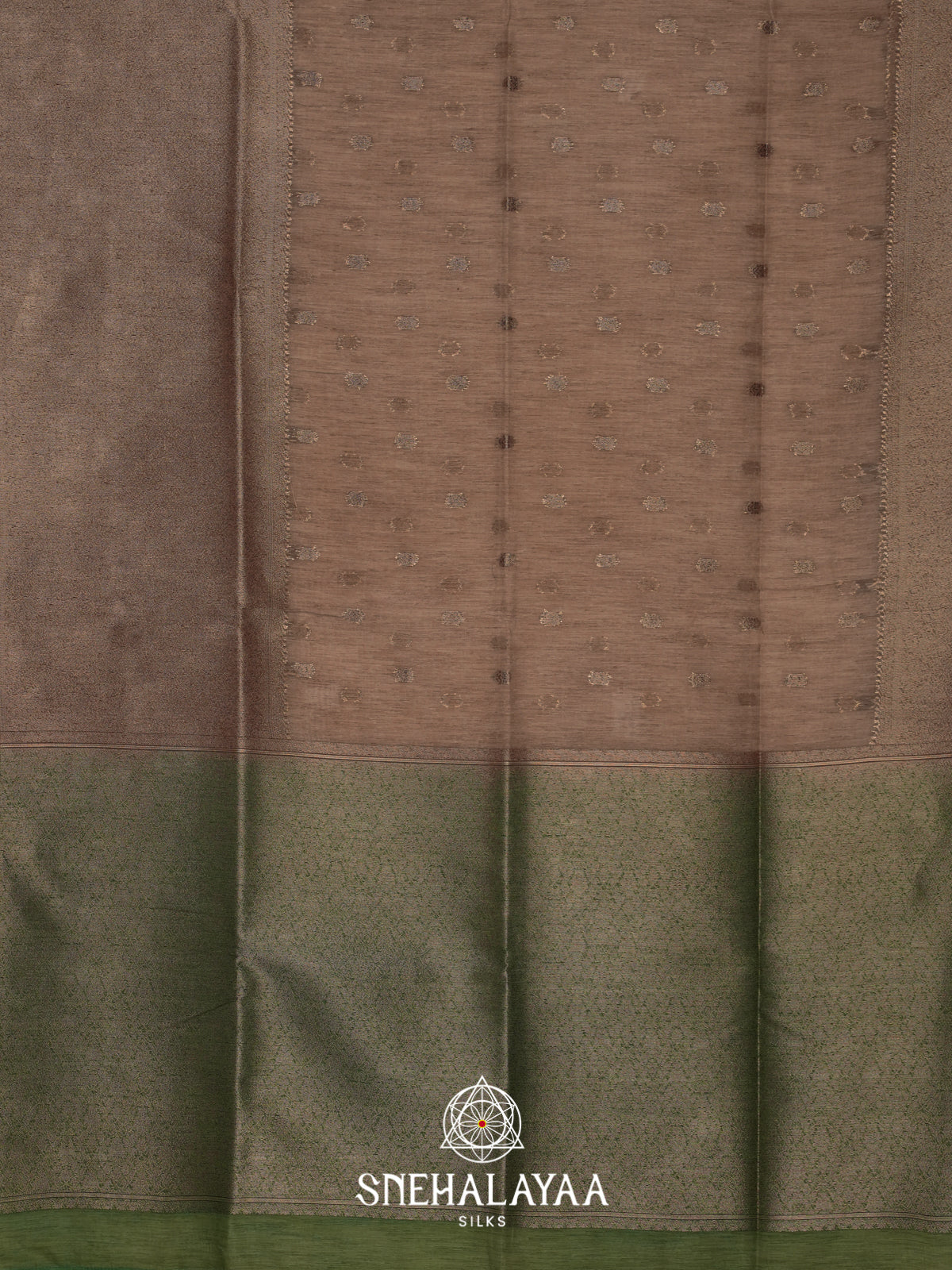 Beige Linen Saree