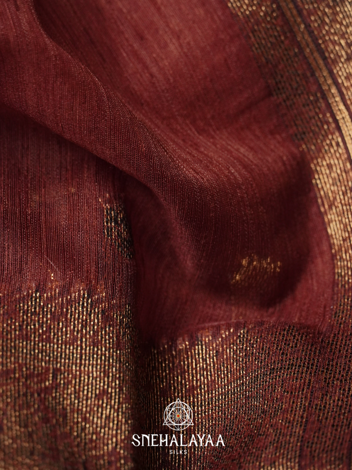 Pink Linen Saree