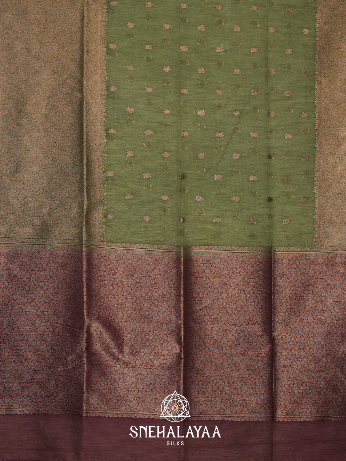Green  Linen Saree
