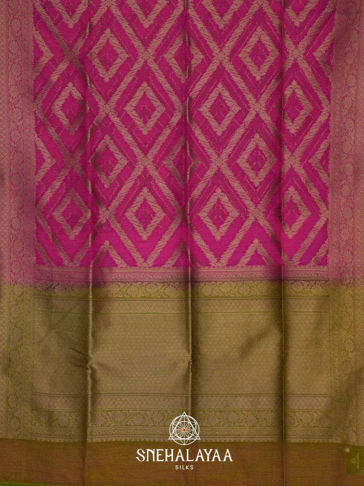 Pink Linen Saree
