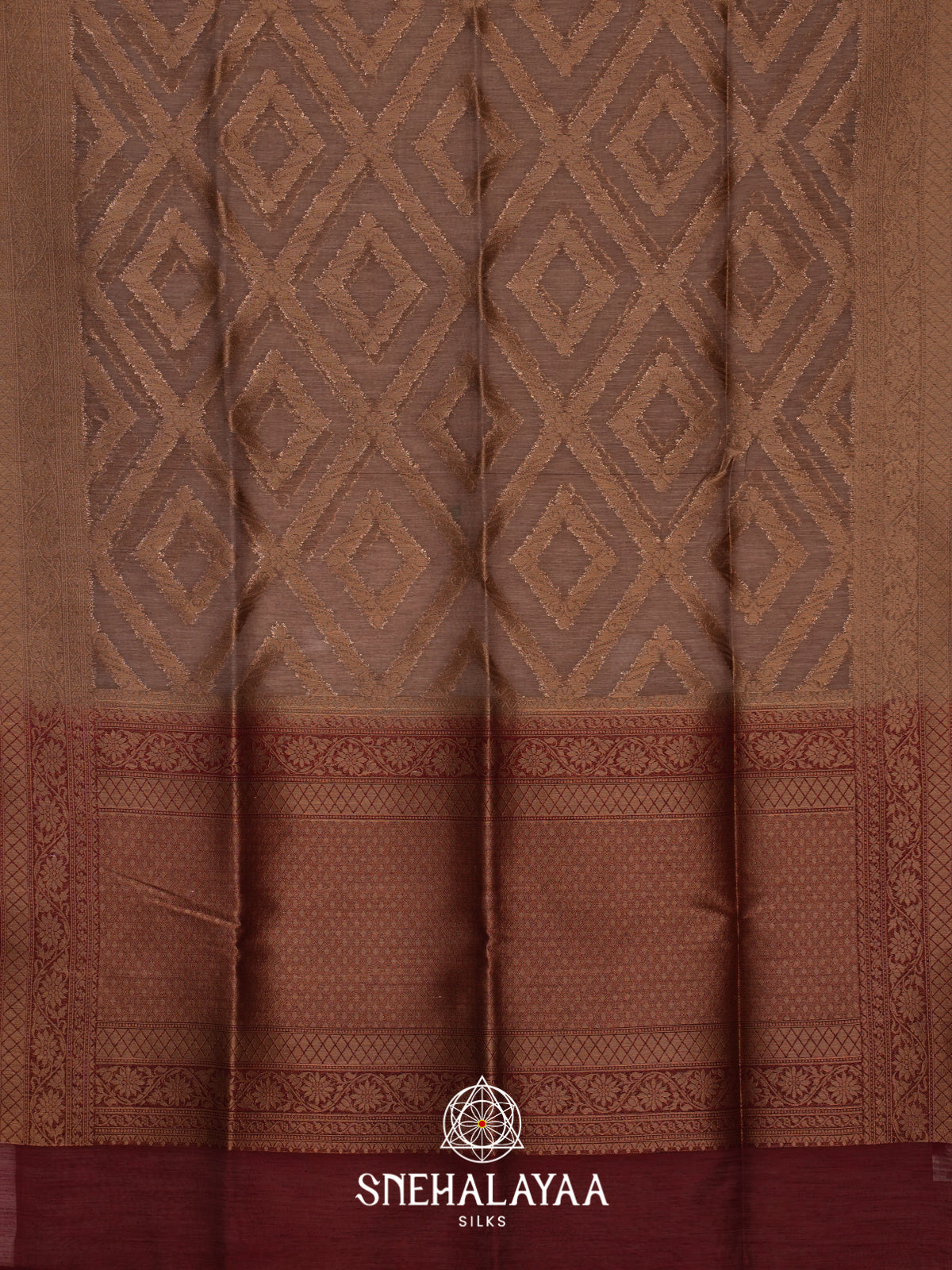 Mauve Linen Saree