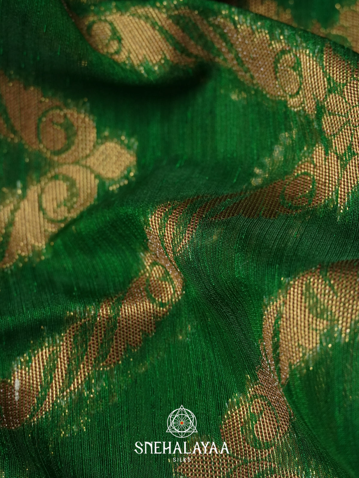 Green Linen Saree