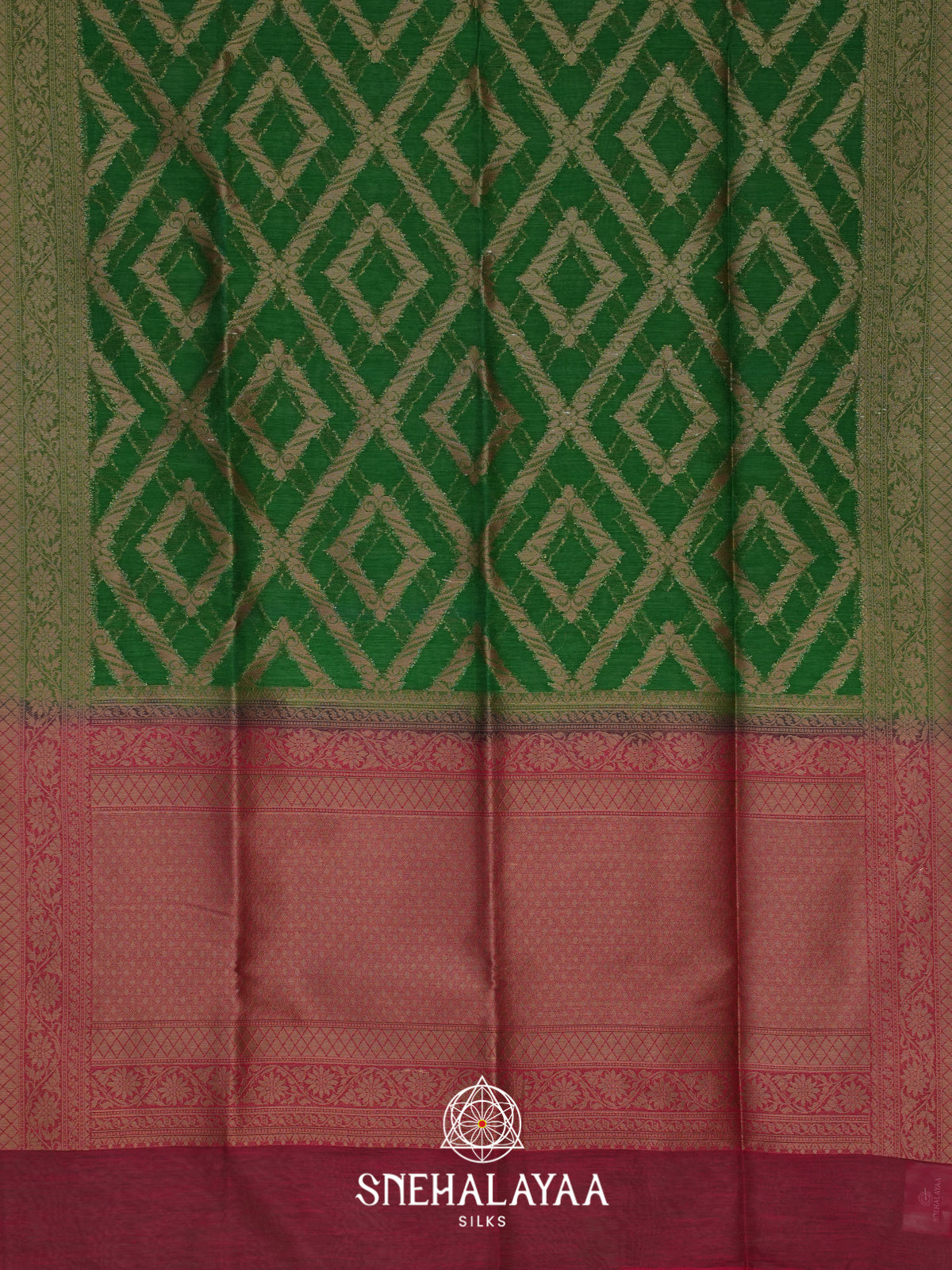 Green Linen Saree