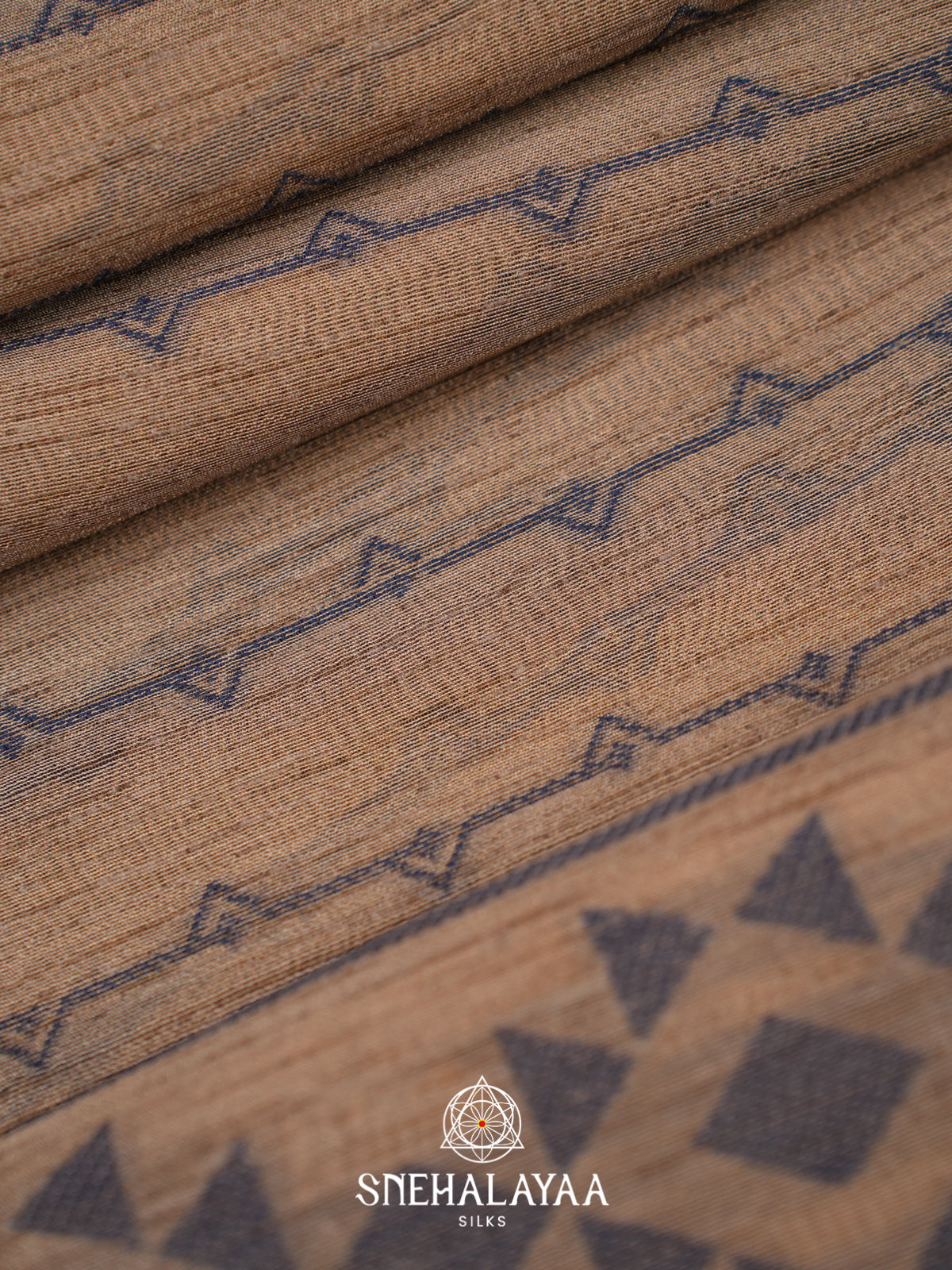 Beige  Linen Saree