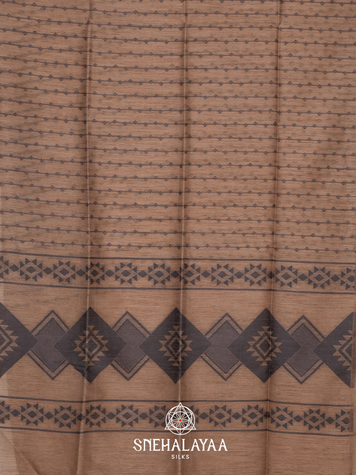 Beige  Linen Saree