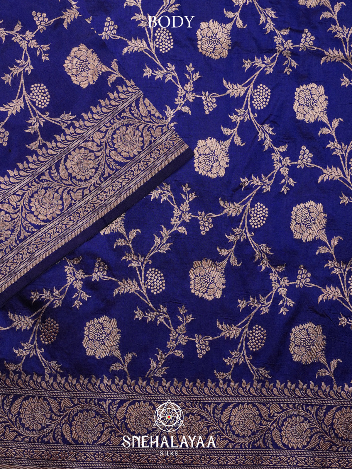 Royal Blue Banarasi Silk Saree