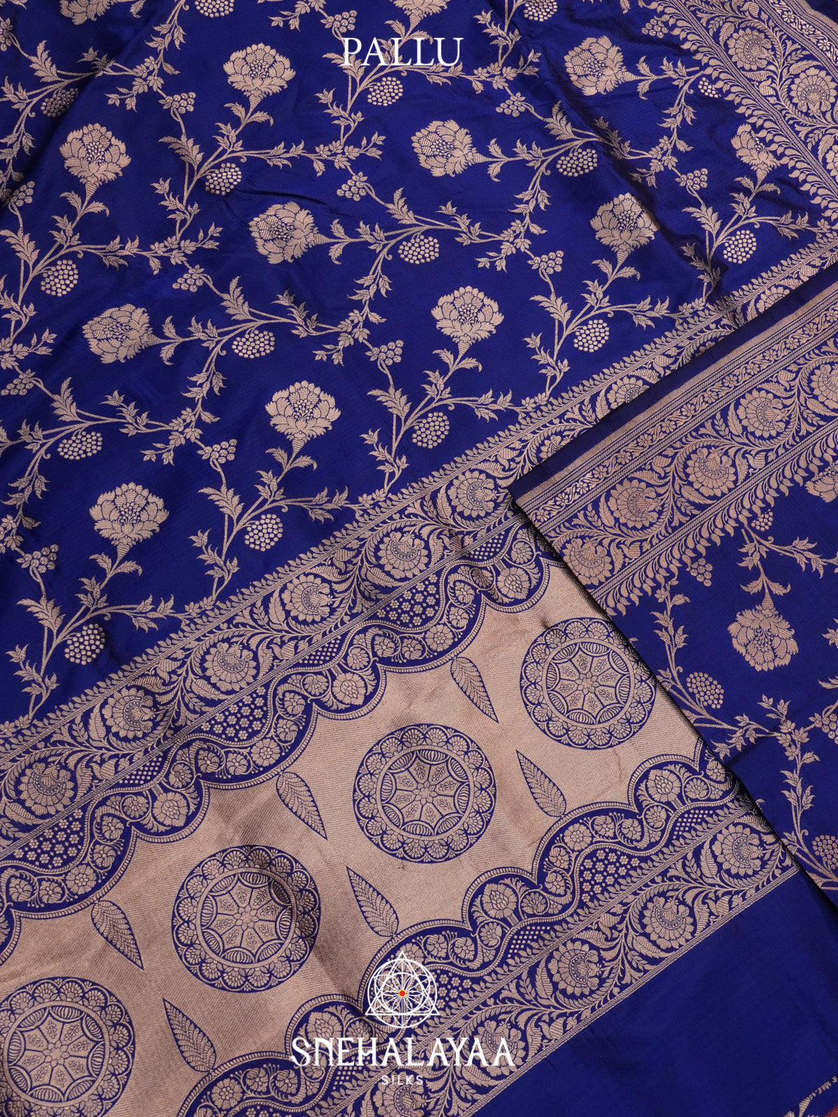 Royal Blue Banarasi Silk Saree