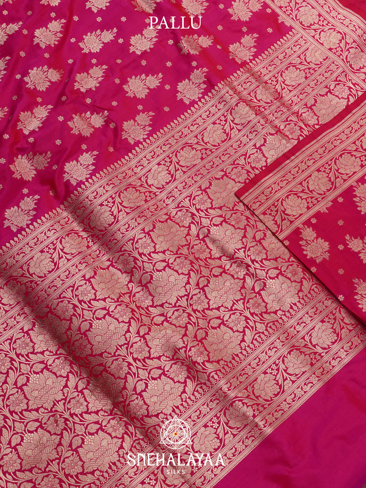 Pink Banarasi Silk Saree