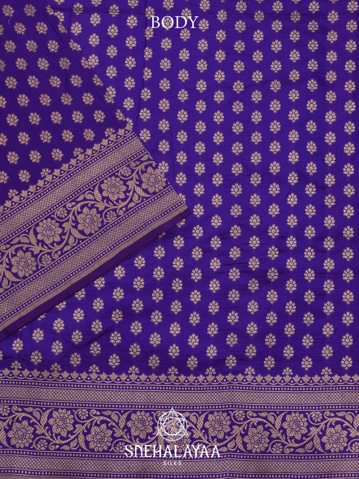 Violet Banarasi Silk Saree