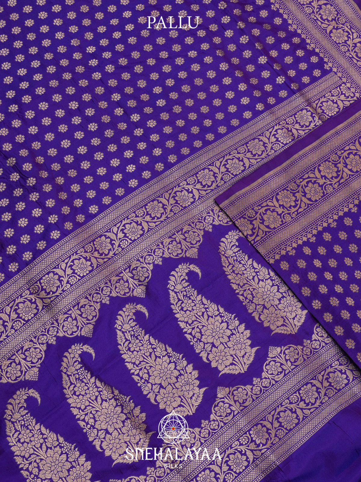 Violet Banarasi Silk Saree