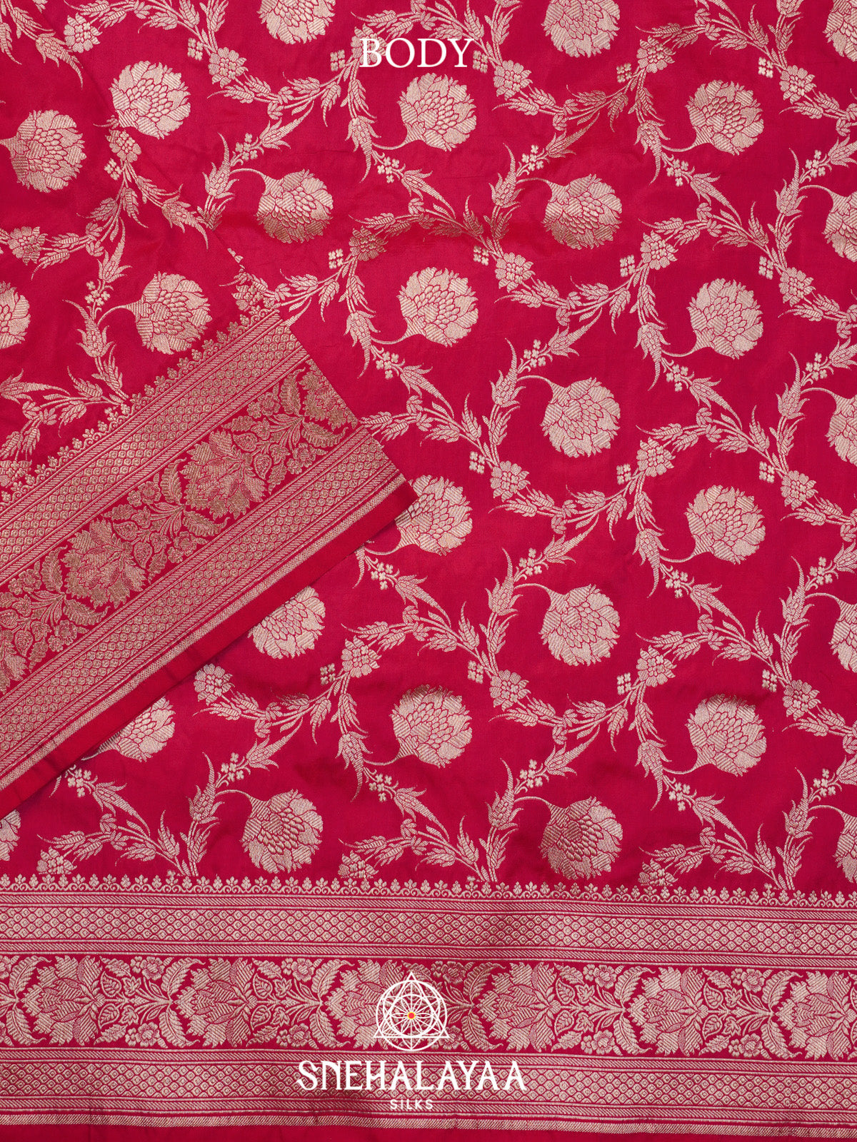 Pink Banarasi Silk Saree