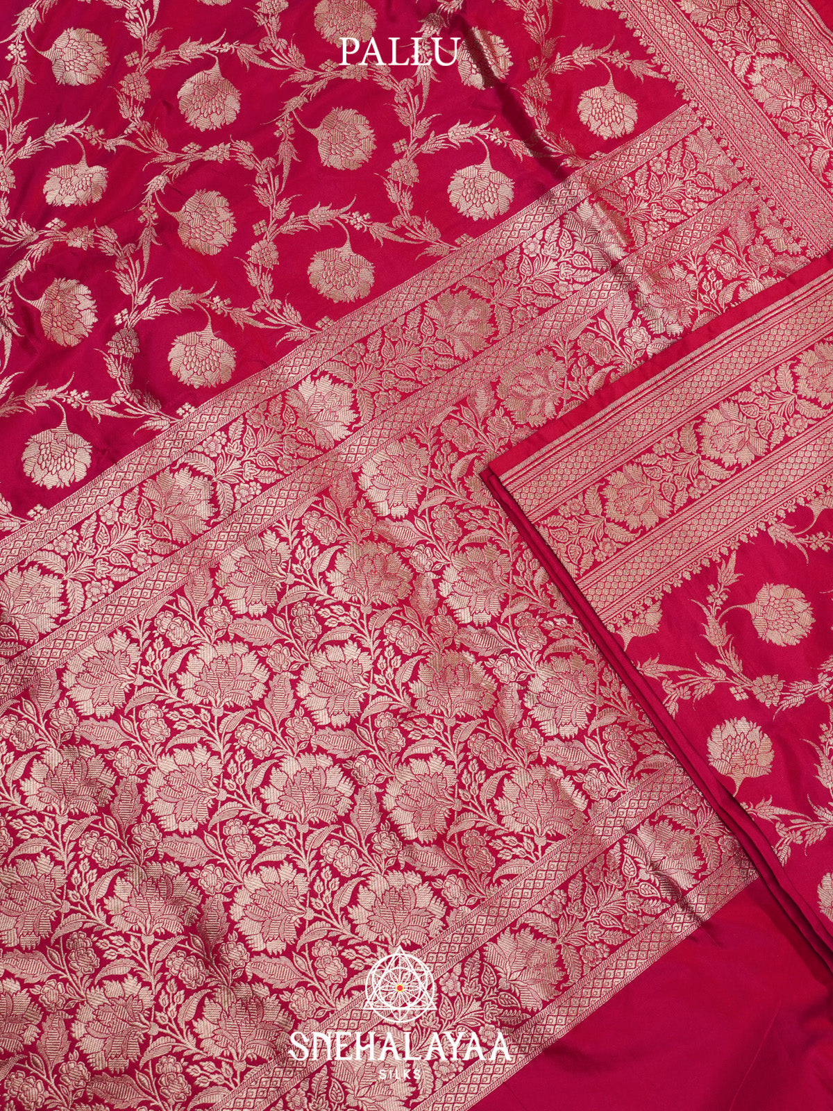 Pink Banarasi Silk Saree