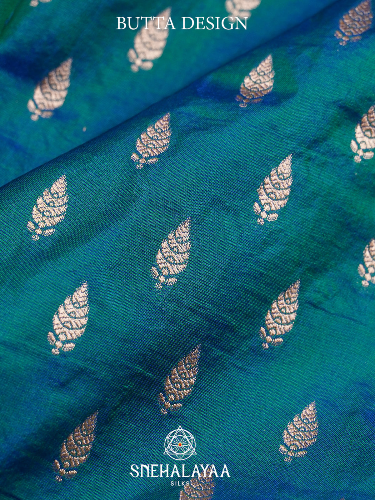 Teal Blue Banarasi Silk Saree