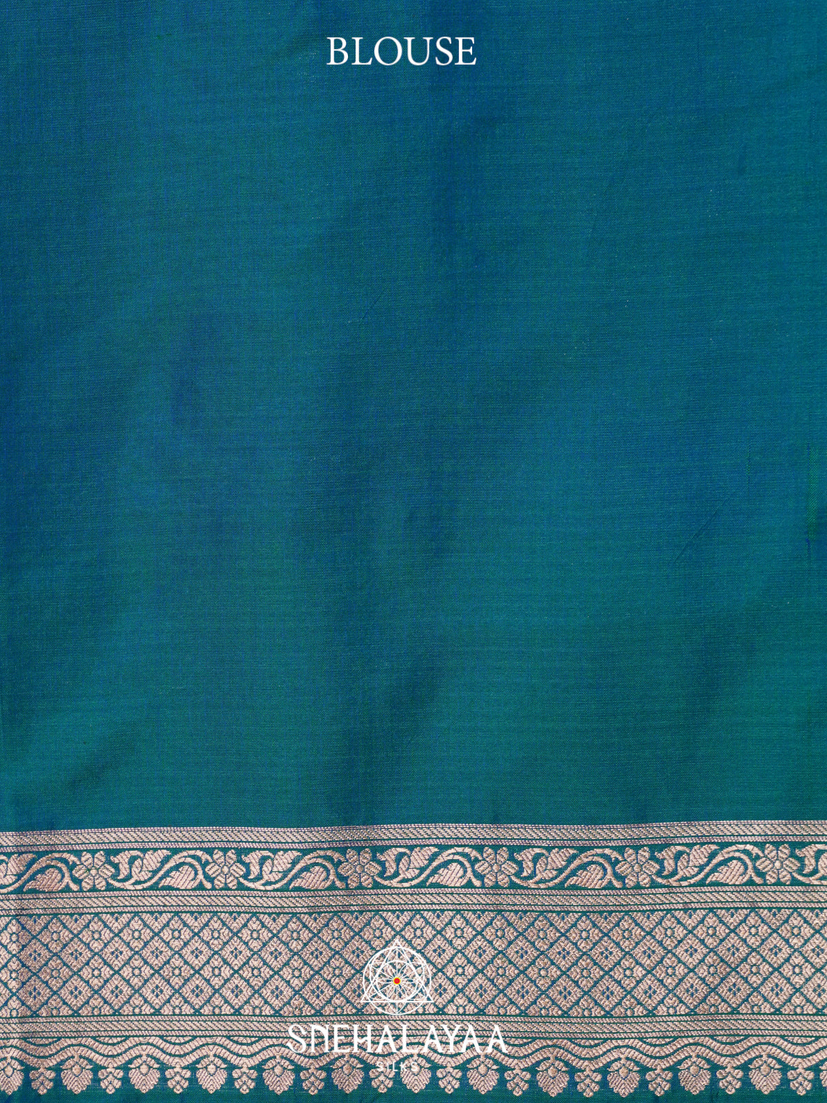 Teal Blue Banarasi Silk Saree