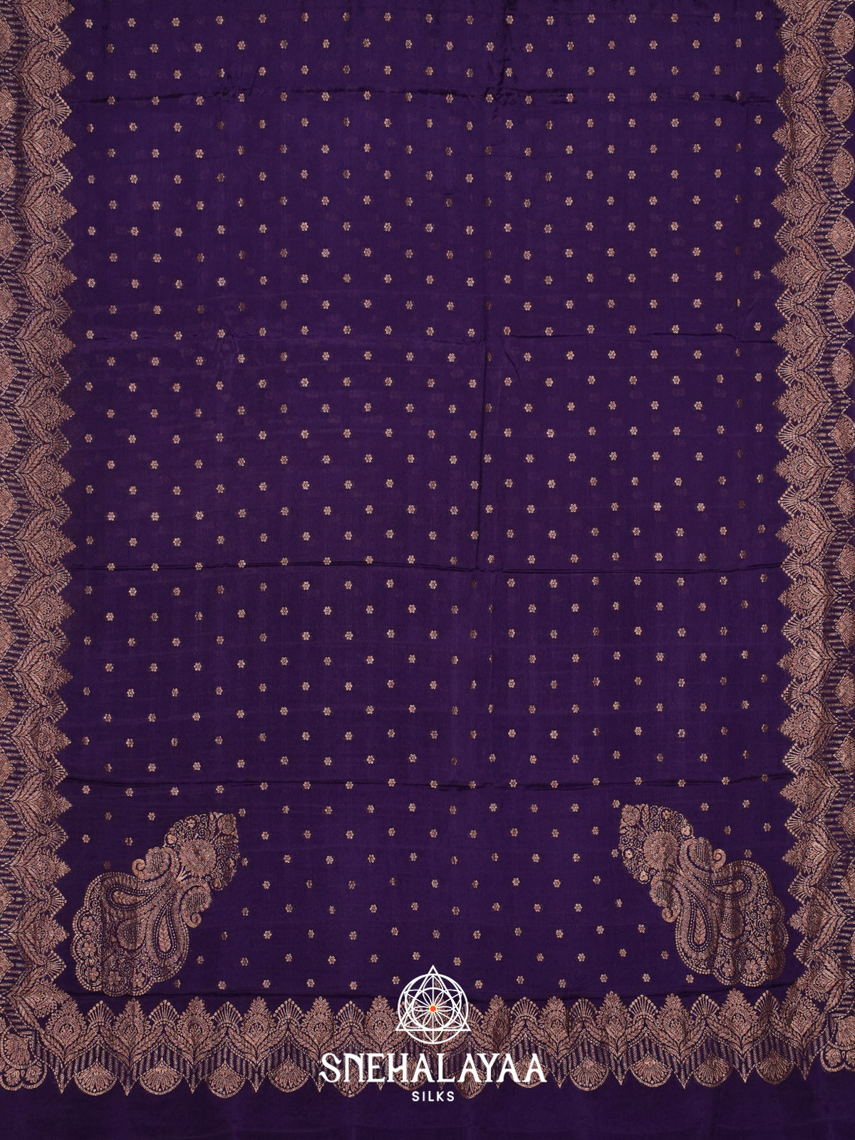 Navy Blue Banaras Saree