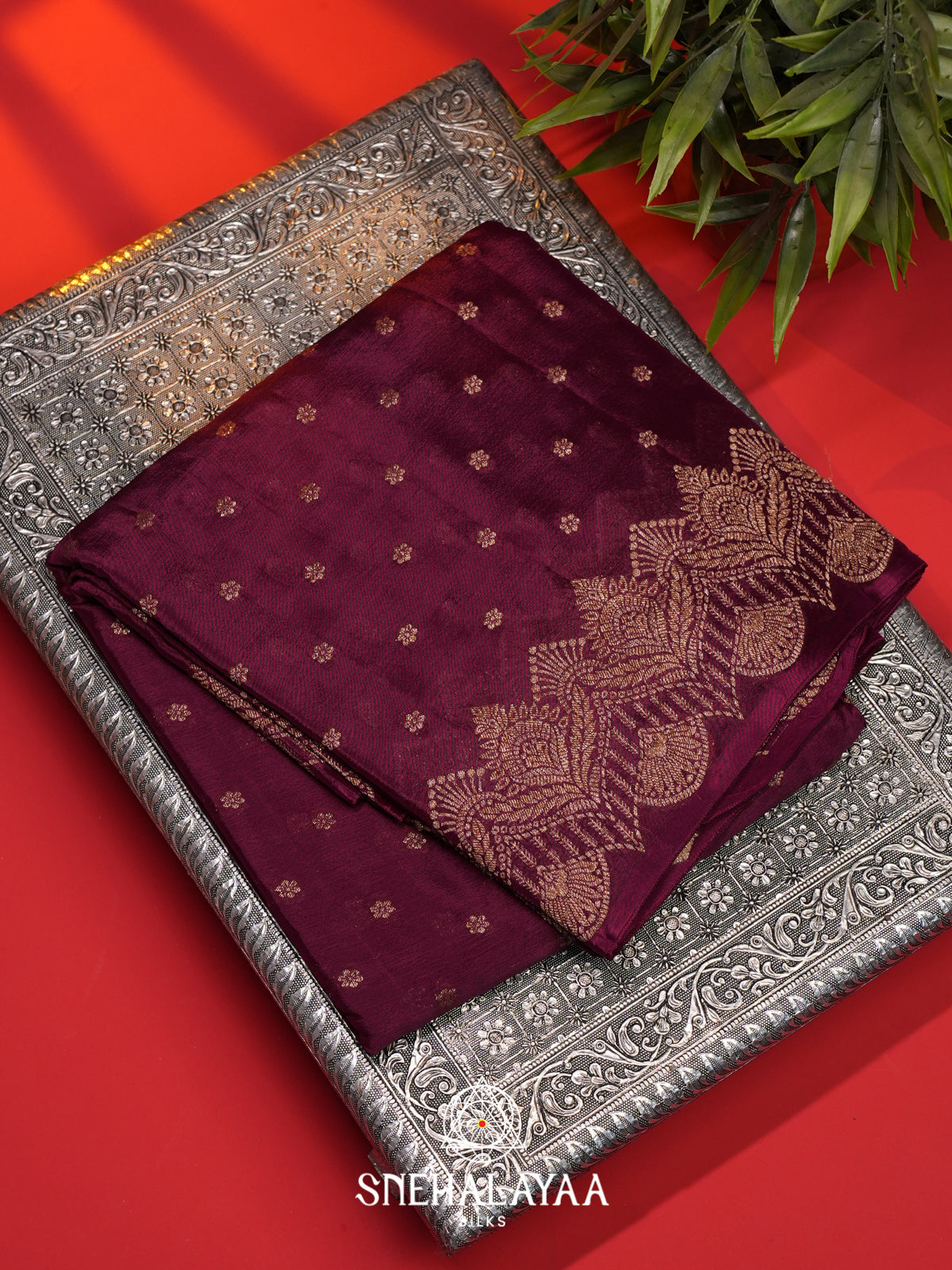 Purble Banaras Saree