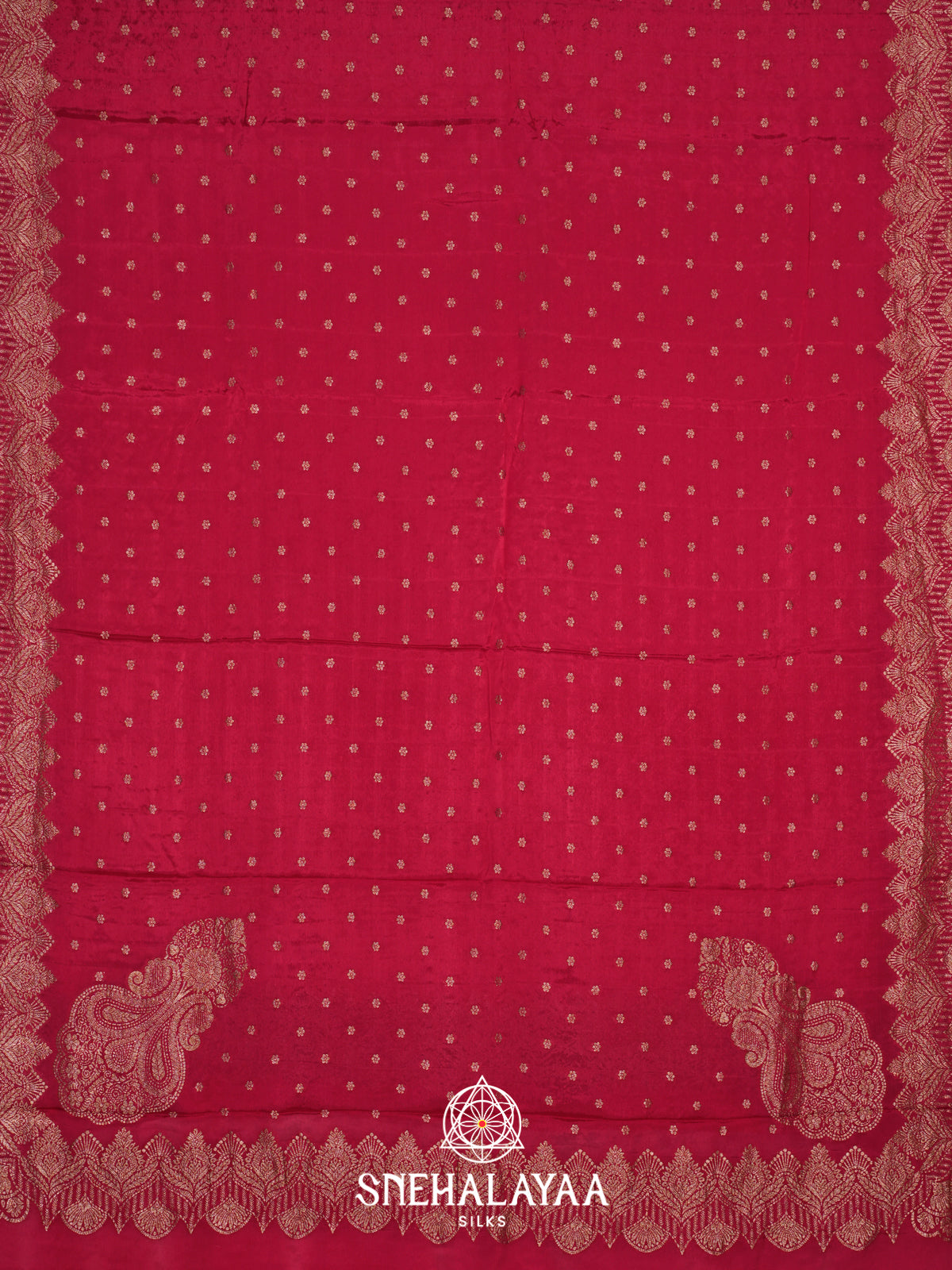 Rani Pink Banaras Saree