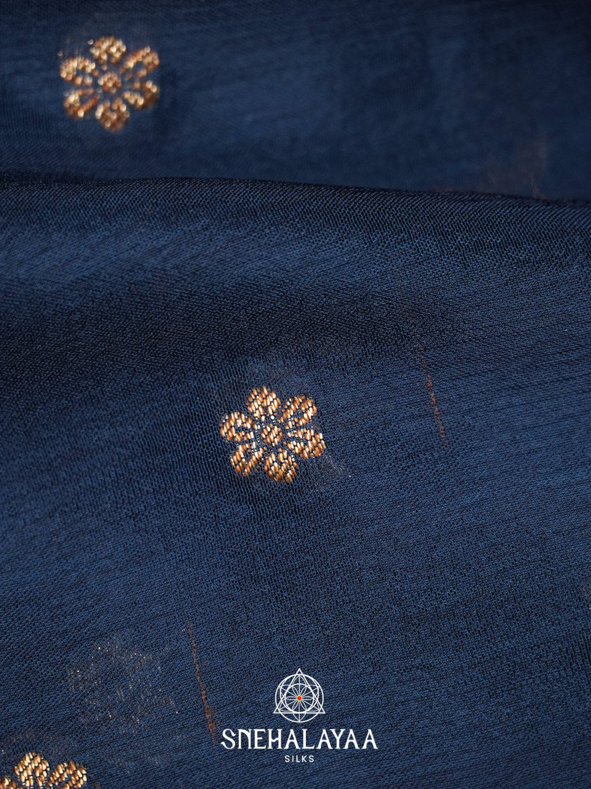 Navy Blue Banaras Saree