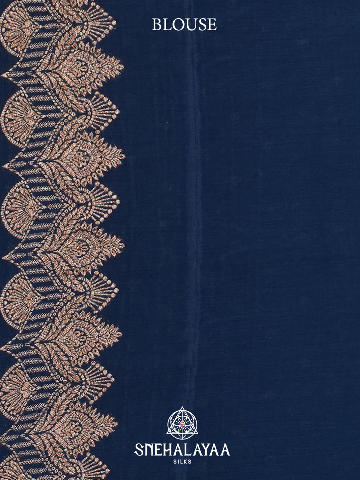 Navy Blue Banaras Saree