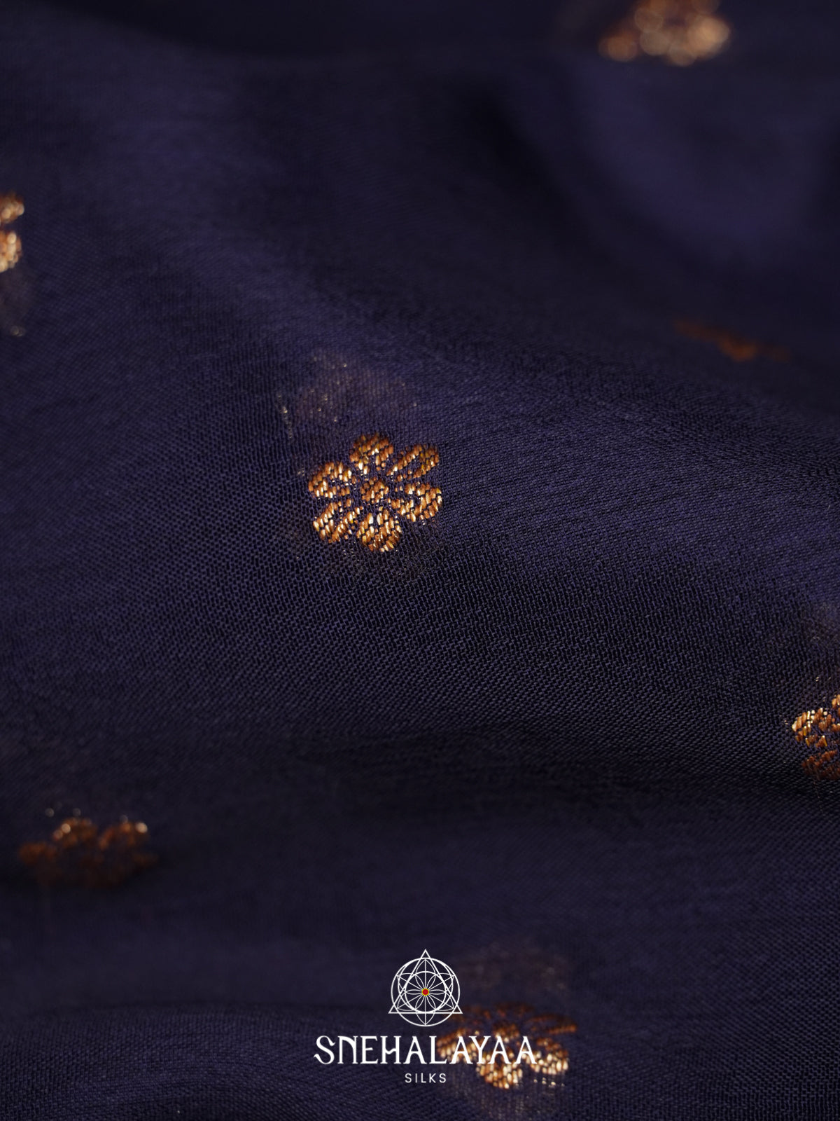 Navy Blue Banaras Saree