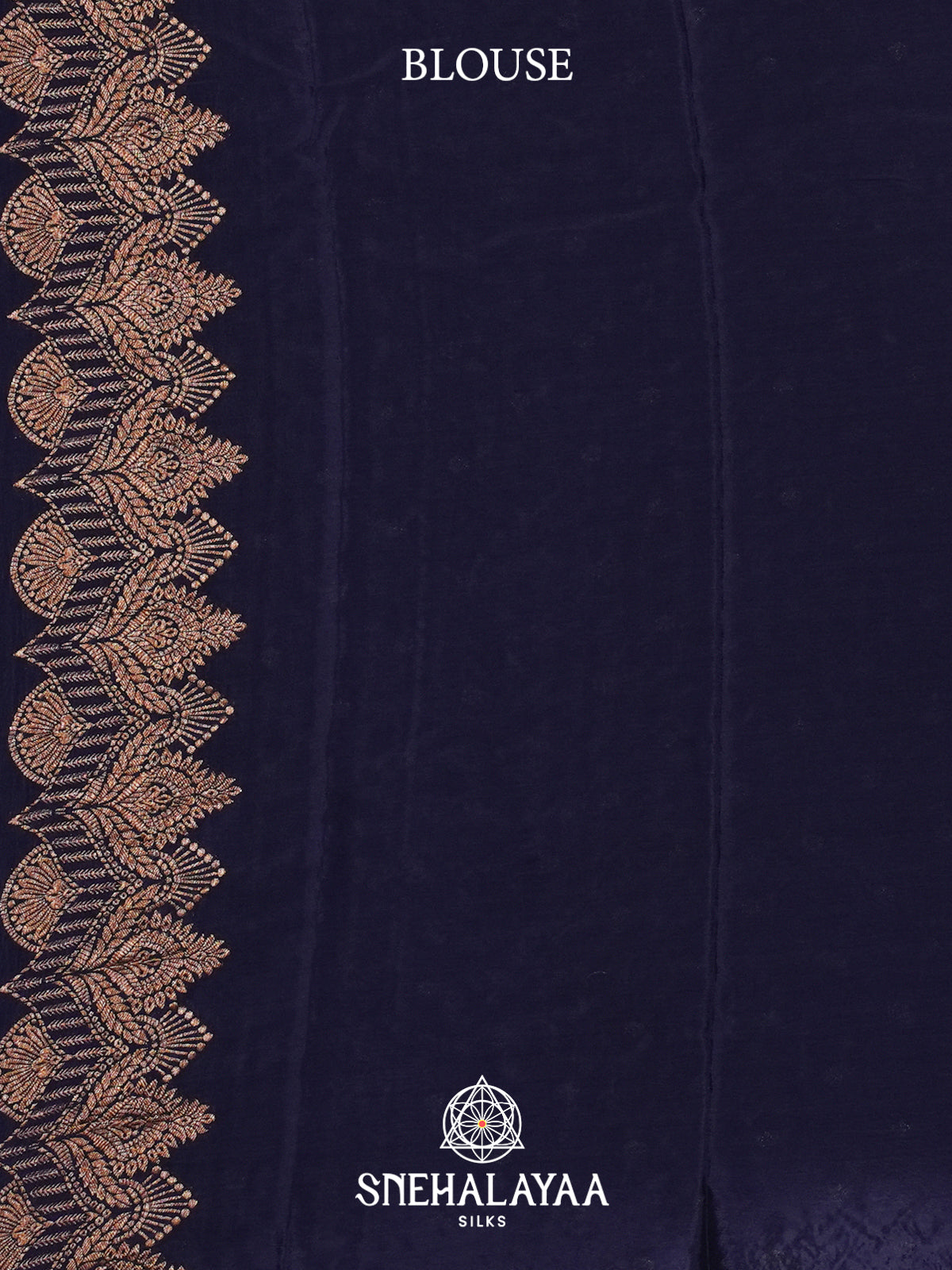 Navy Blue Banaras Saree