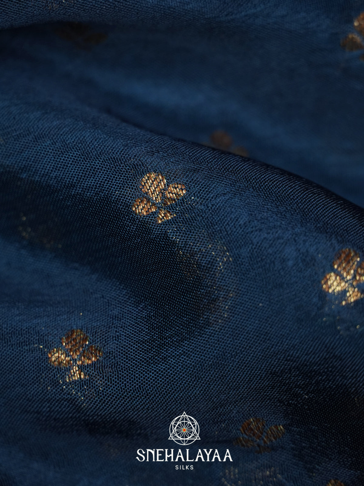 Peacock Blue Banaras Saree