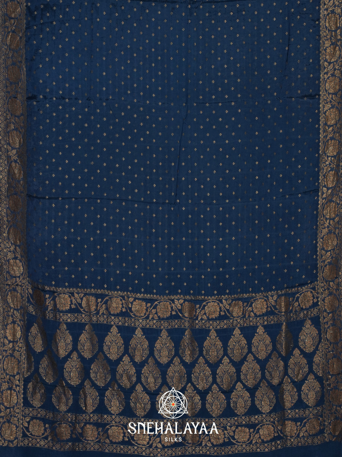Peacock Blue Banaras Saree