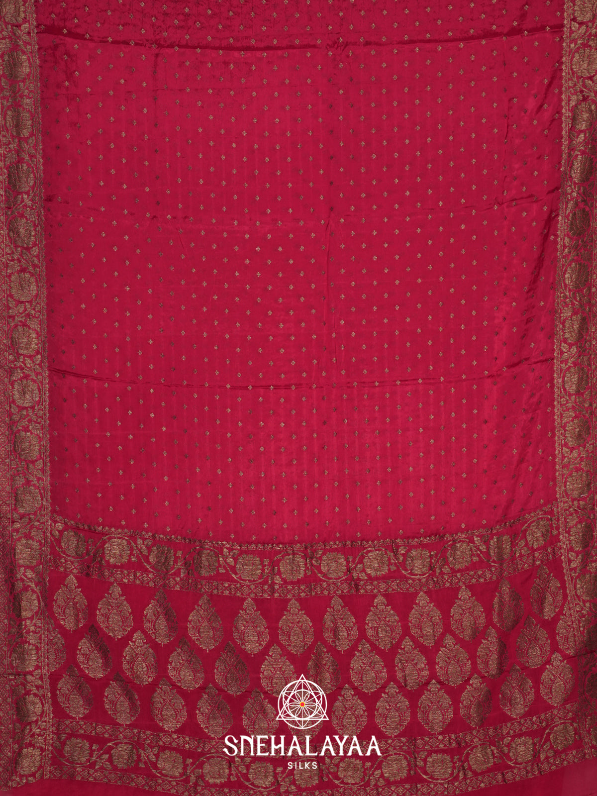Rani Pink Banaras Saree