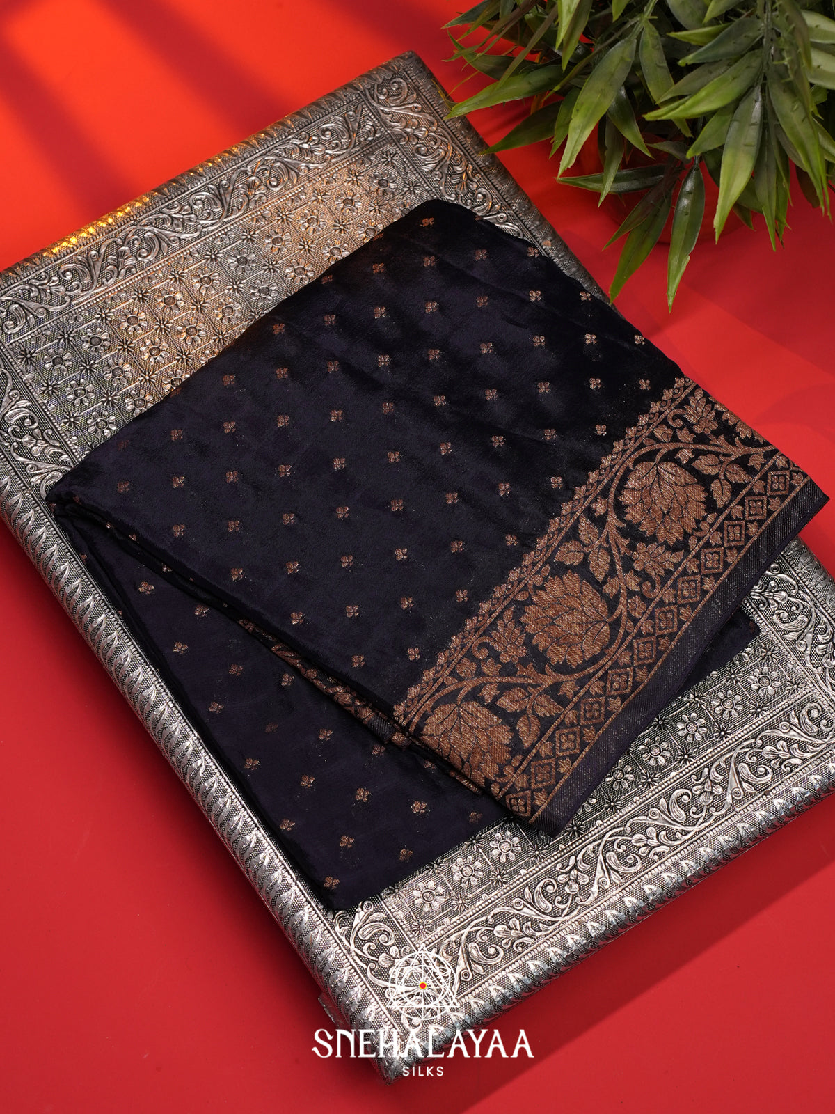 Black Banaras Saree