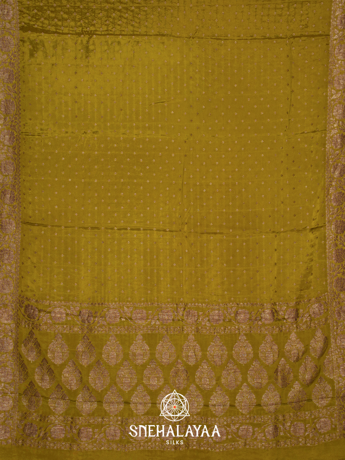 Mehendi Green Banaras Saree