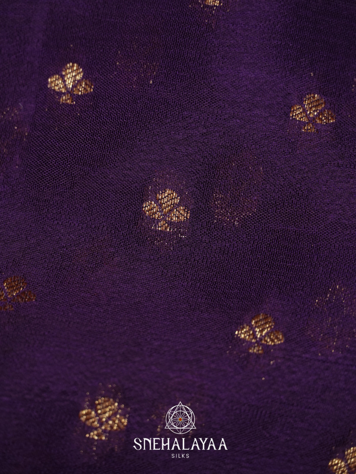 Violet Banaras Saree