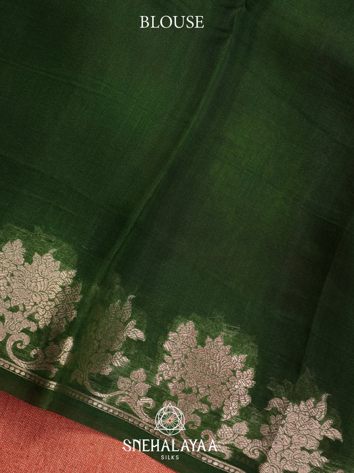 Green Floral Printed Kora Saree
