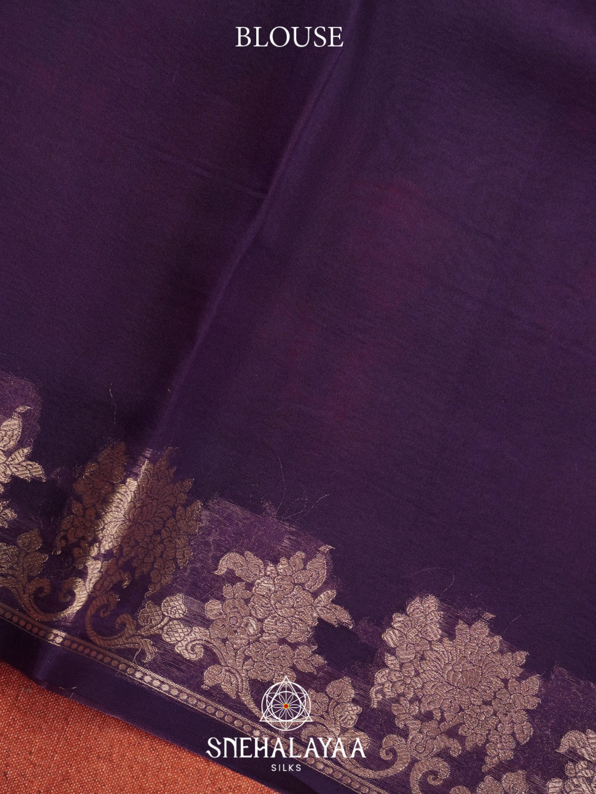 Purple Floral Printed Kora Saree