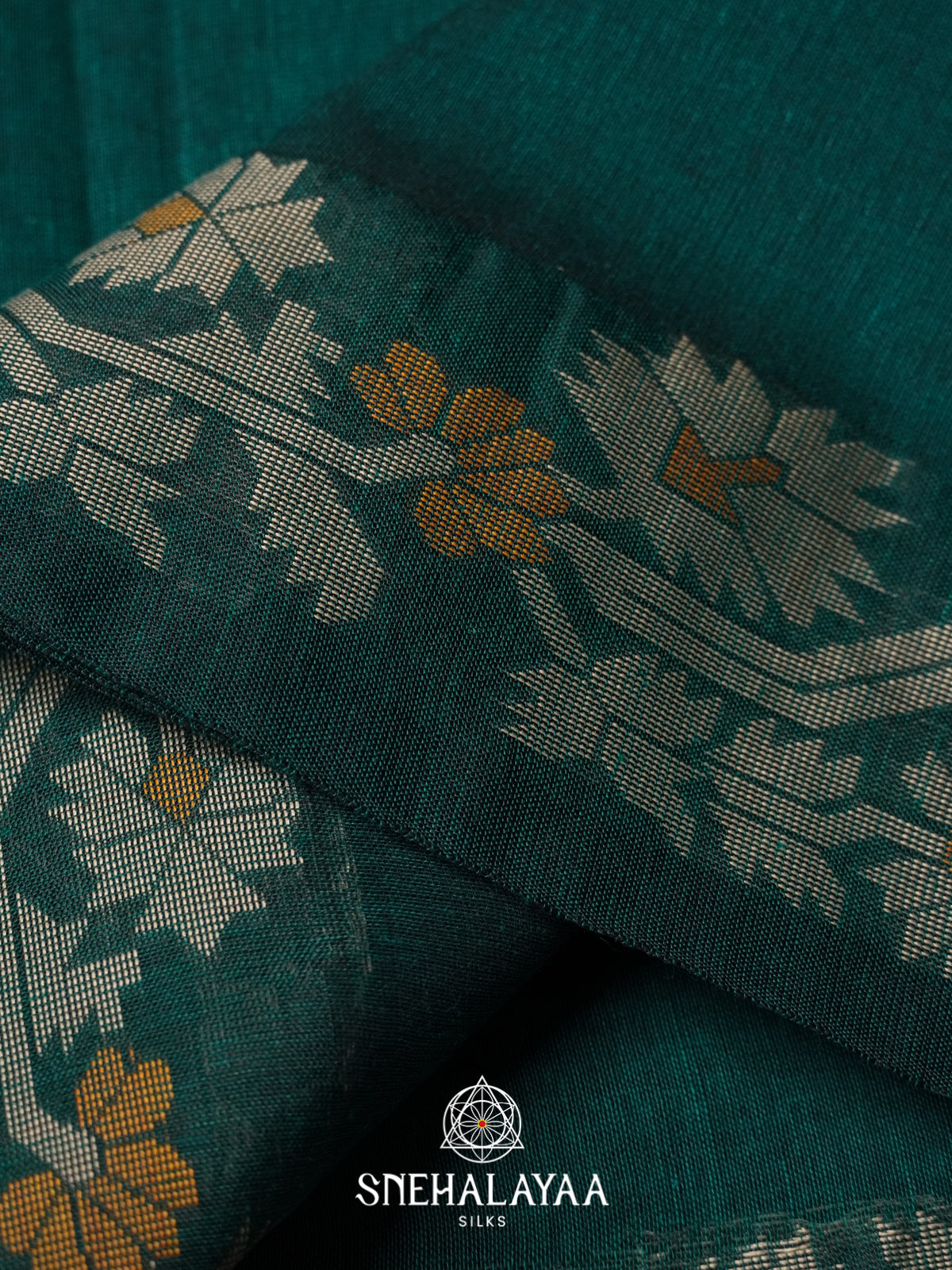 Green Mul Cotton Saree