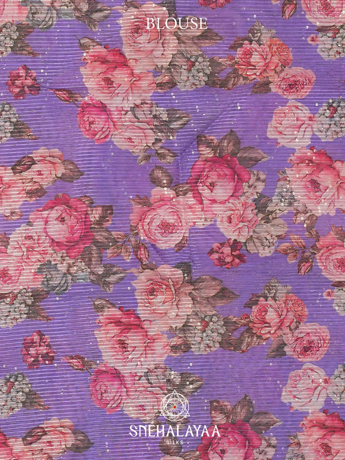 Lavender  Semi Crepe Silk Saree