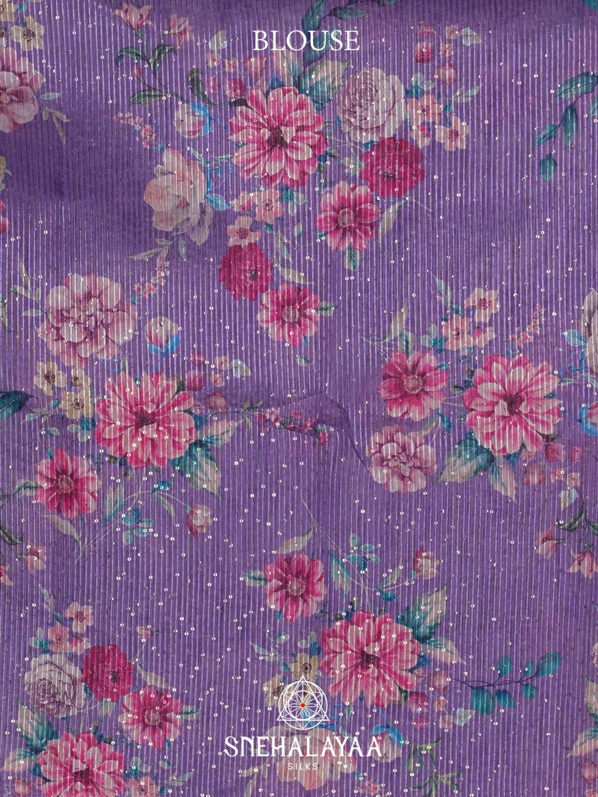 Lavender Semi Crepe Silk Saree