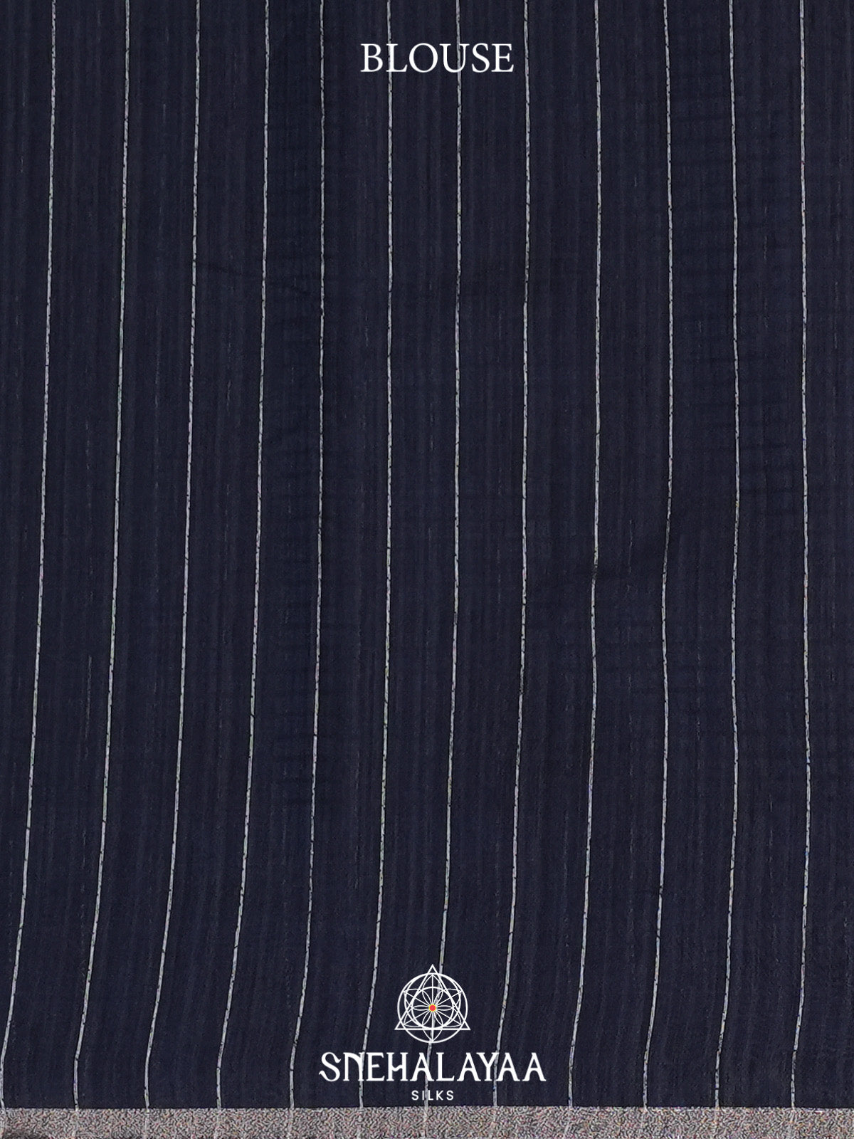 Navy Blue Tussar Saree