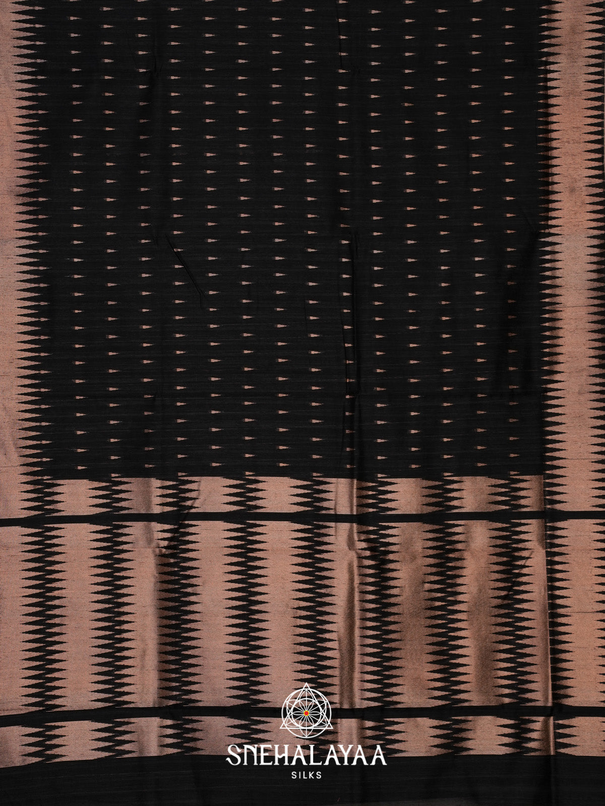 Black Tussar Saree