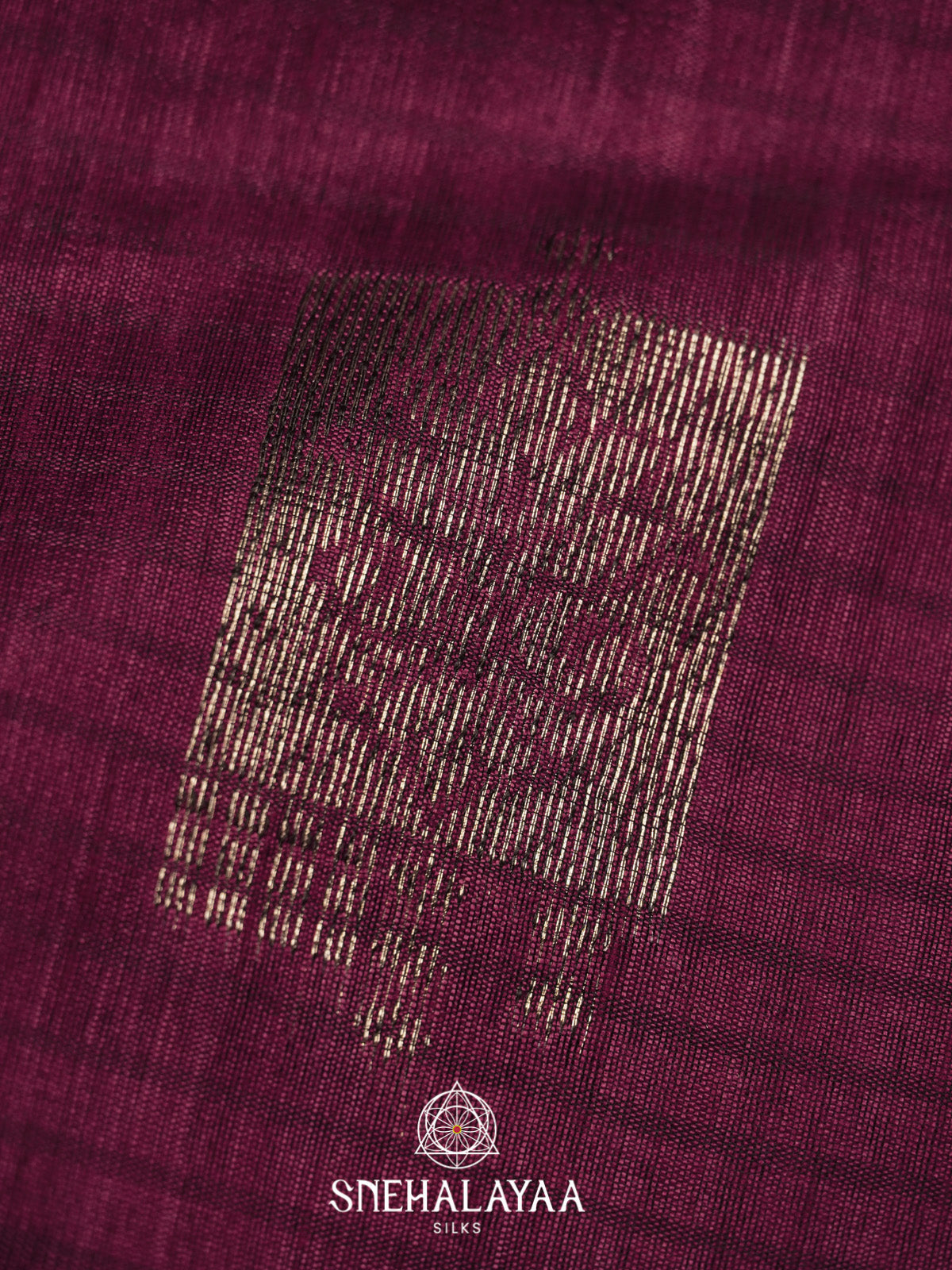 Plum Tussar Saree