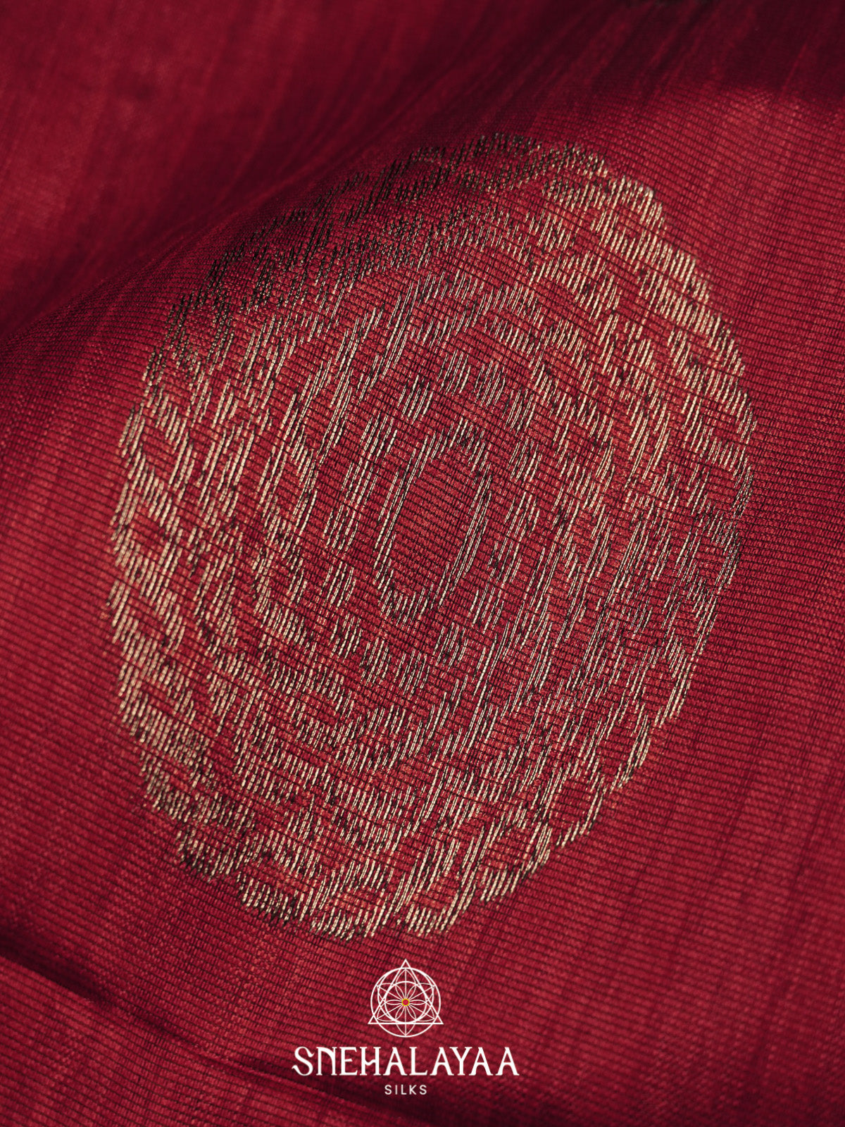 Maroon Tussar Saree