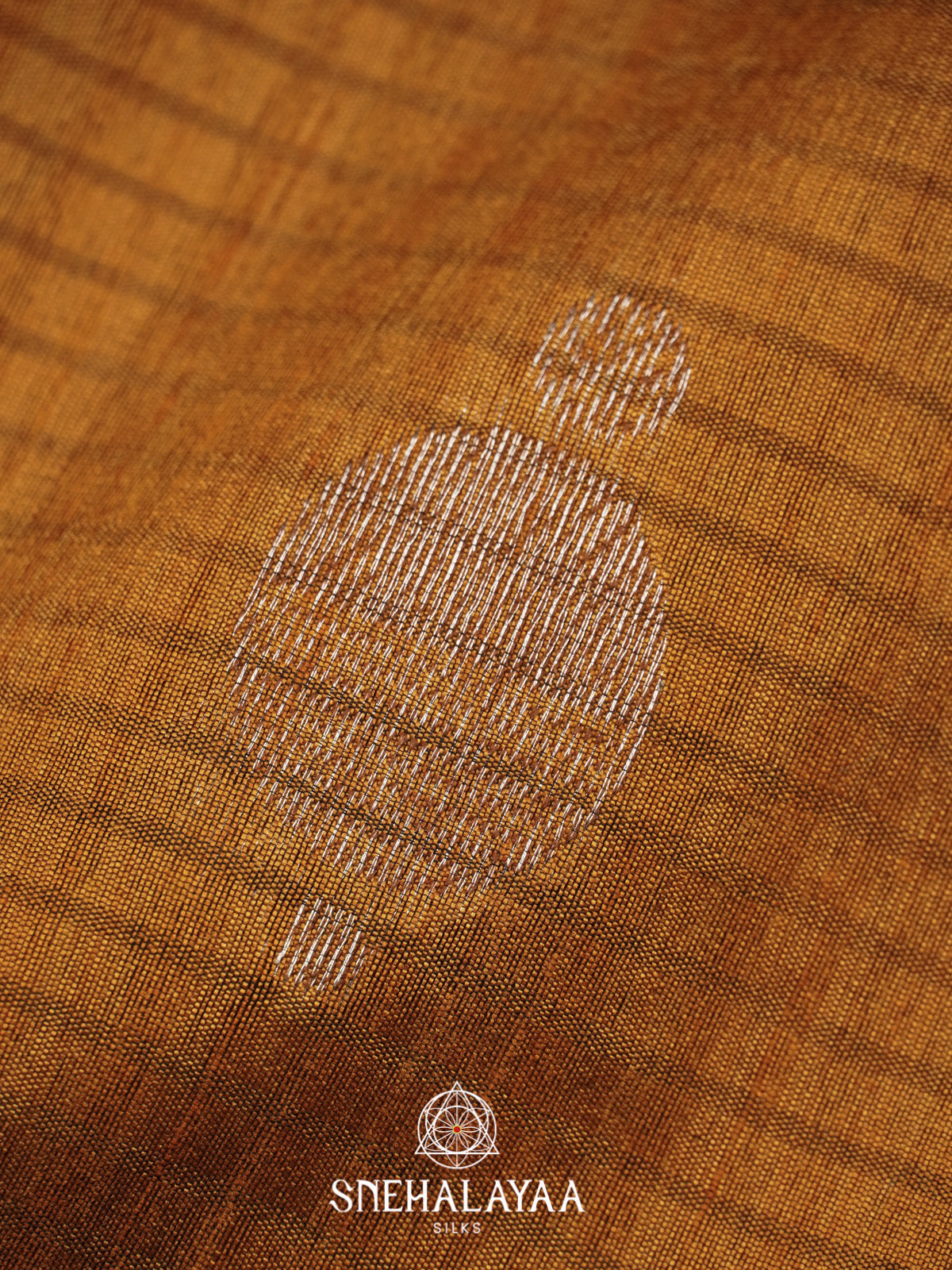 Mustard Tussar Saree