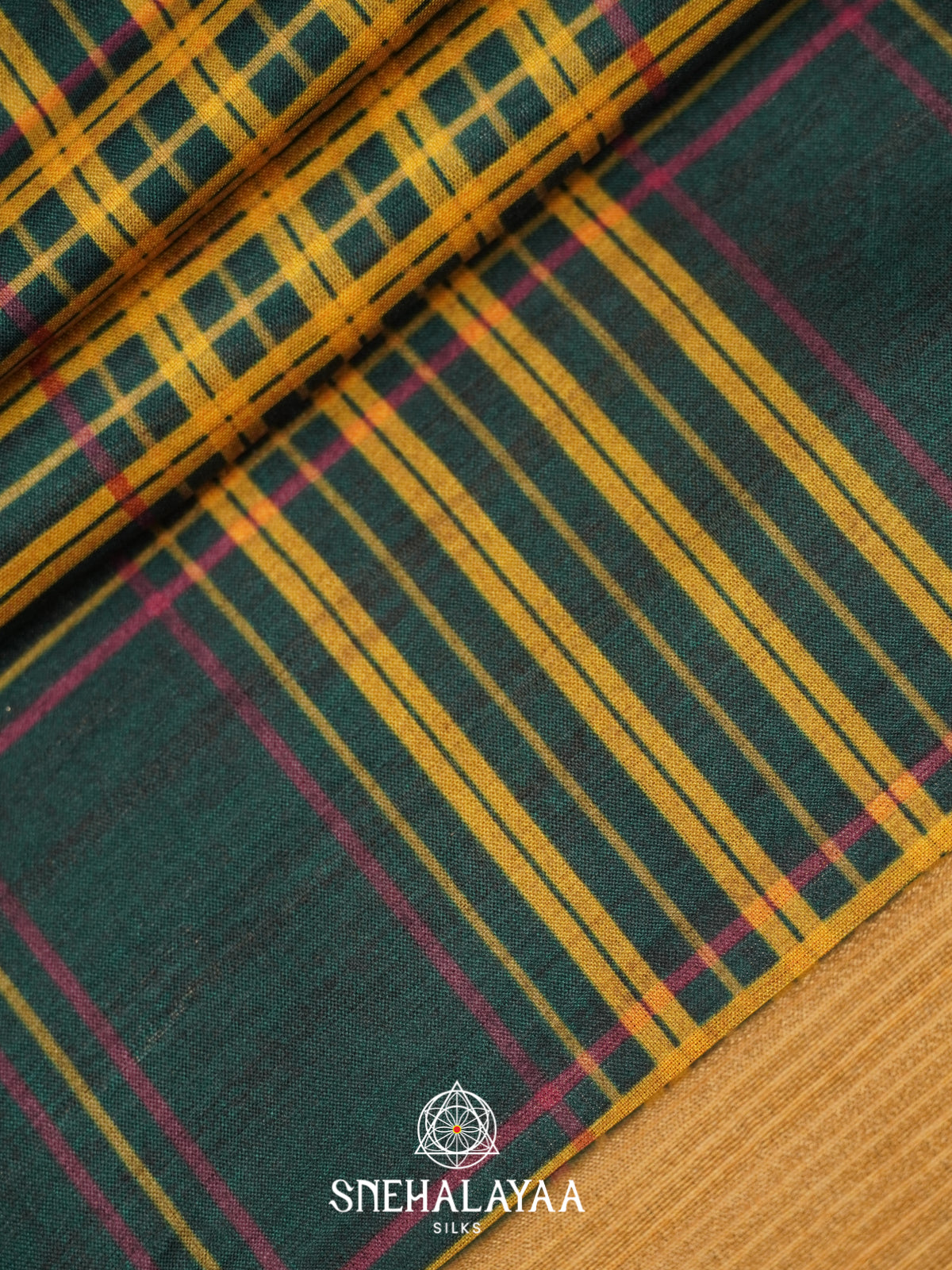 Black with Yellow Tussar Saree