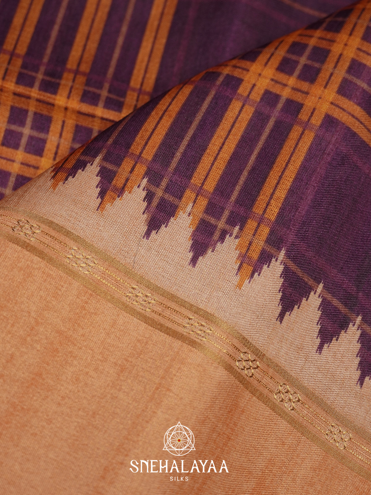 Violet Tussar Saree