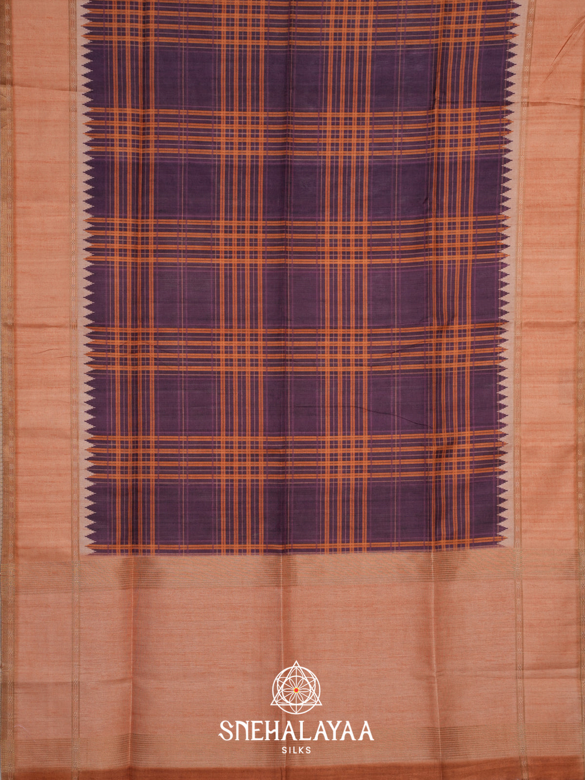 Violet Tussar Saree