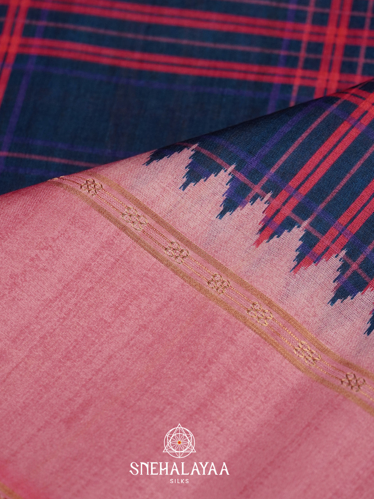 Pink Tussar Saree