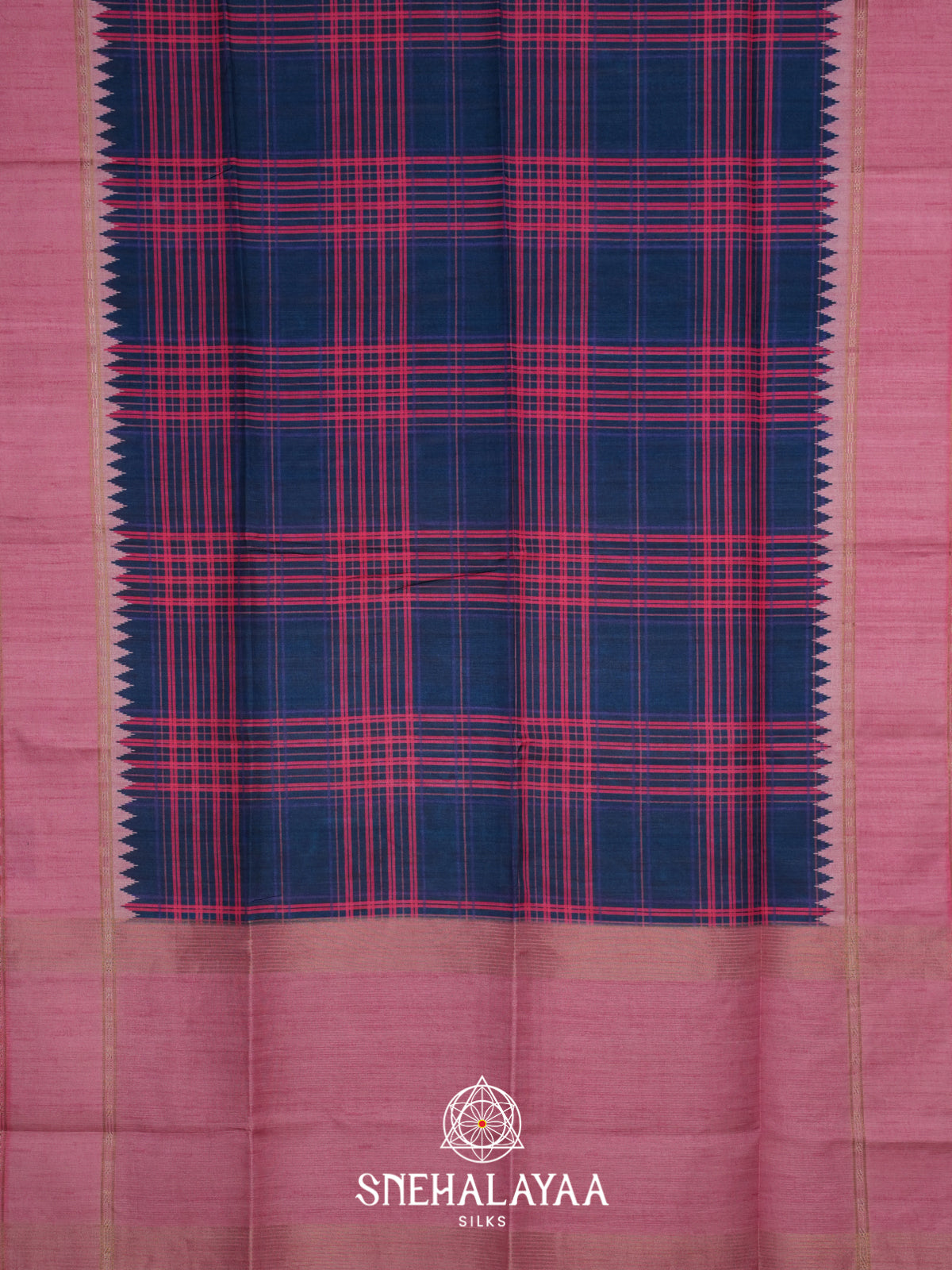 Pink Tussar Saree