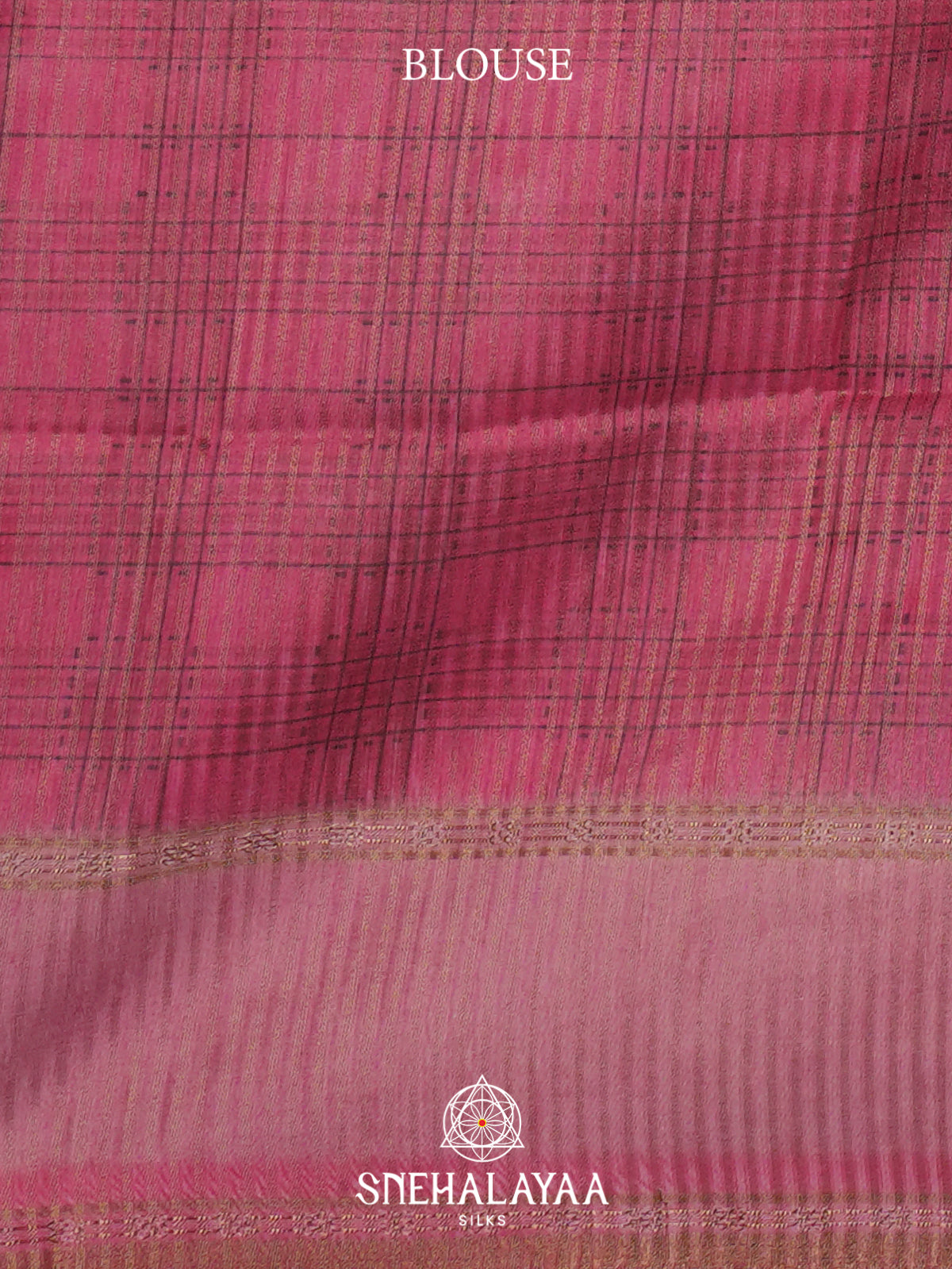 Pink Tussar Saree