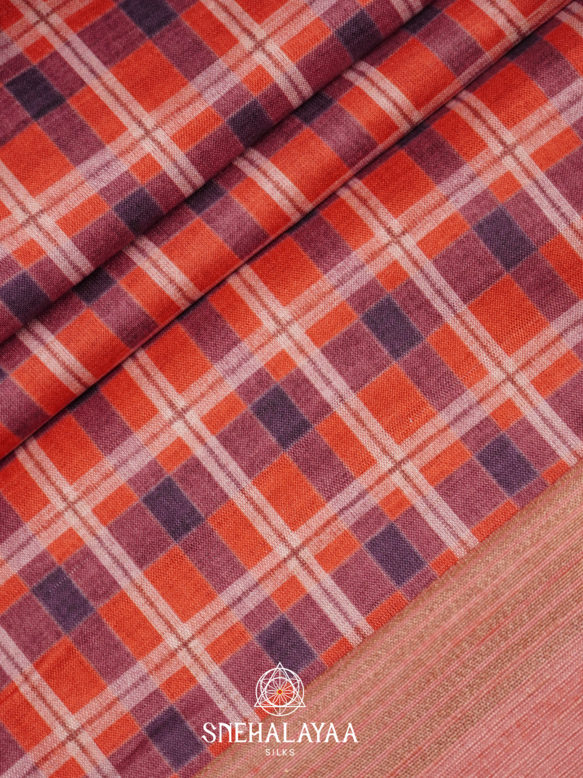 Baby Pink Tussar Saree