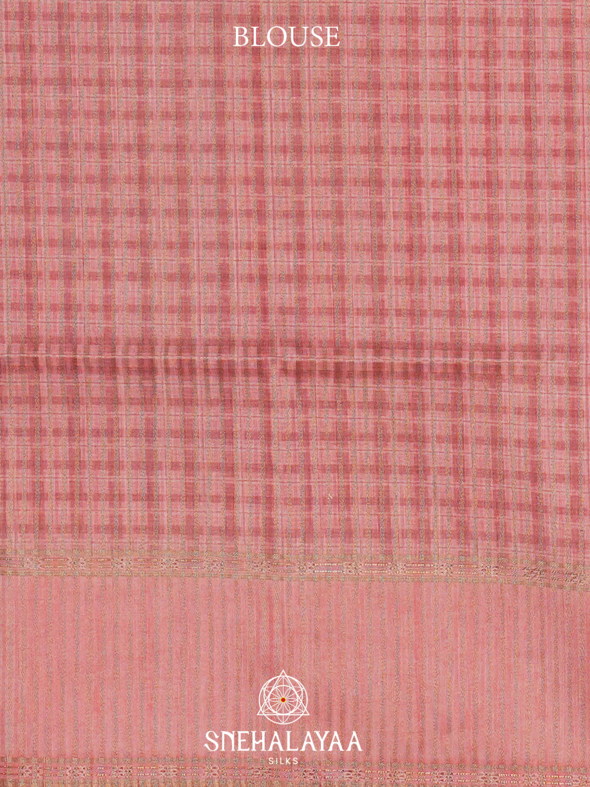 Baby Pink Tussar Saree